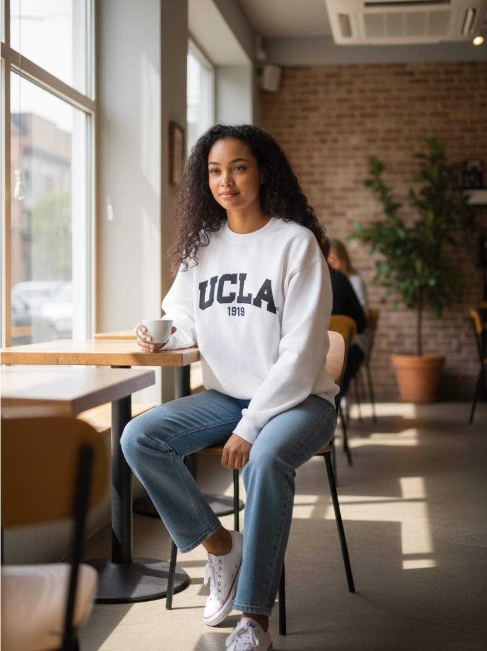 UCLA White Crewneck -  UNISEX
